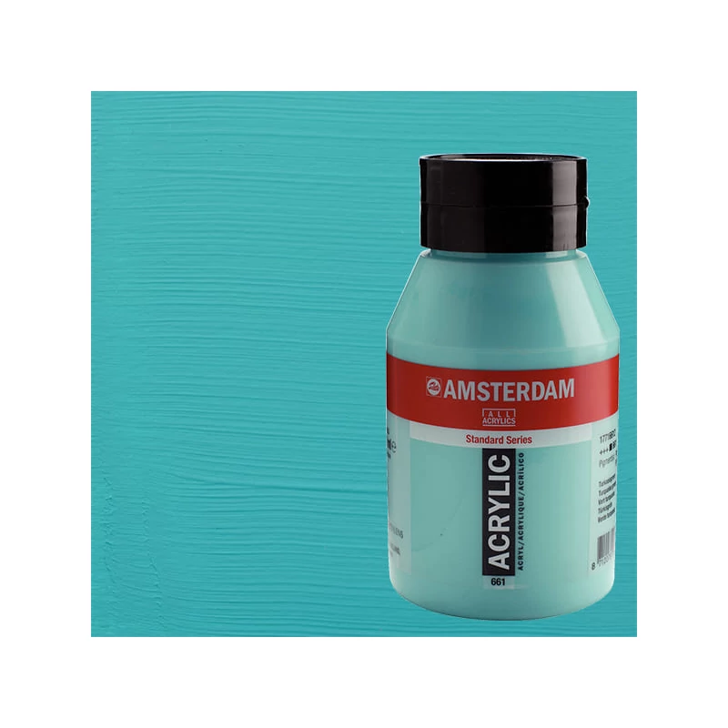 Akrylová farba Talens Amsterdam, 1000 ml - 661, turquoise green