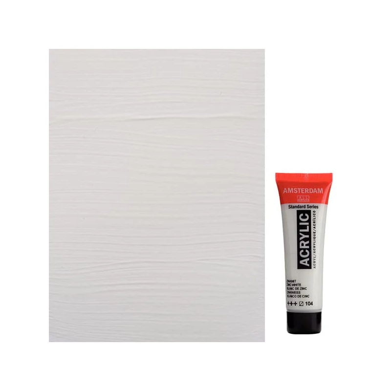 Akrylová farba Talens Amsterdam, 20 ml - 104, zinc white