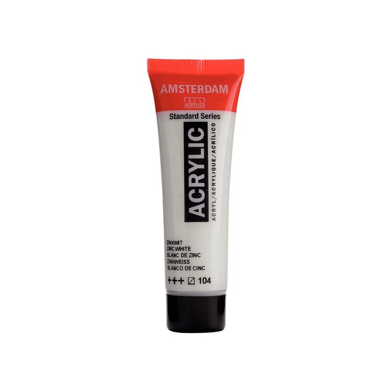 Akrylová farba Talens Amsterdam, 20 ml - 104, zinc white
