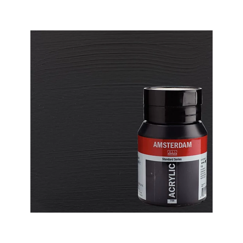 Akrylová farba Talens Amsterdam, 500 ml - 735, oxide black