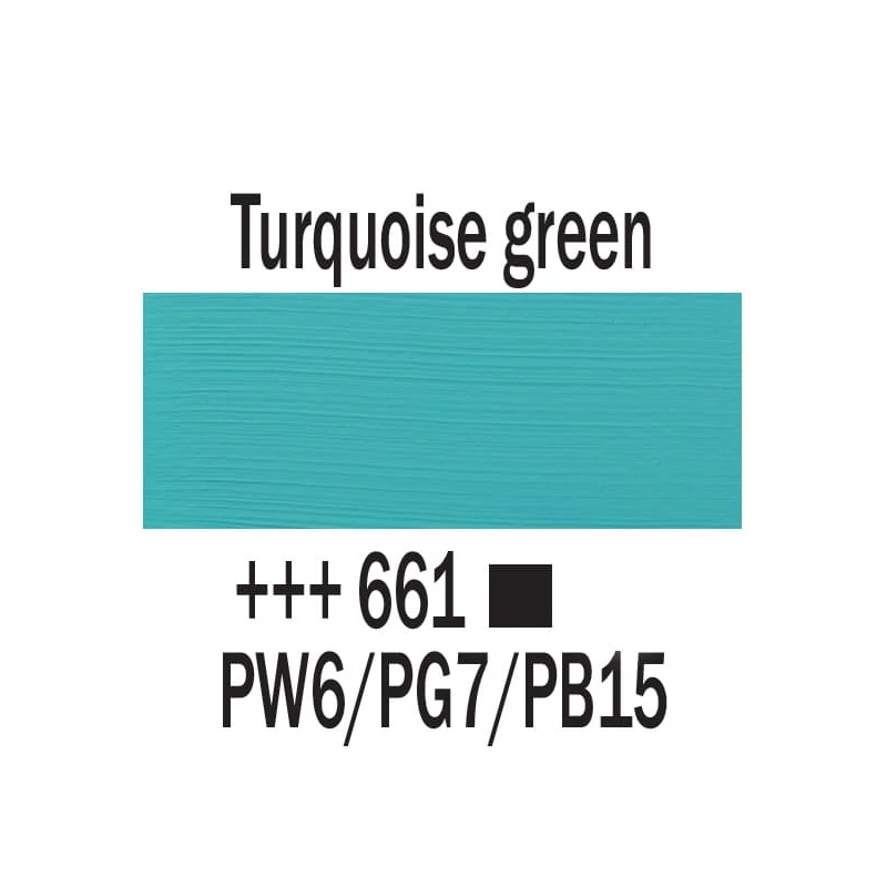 Akrylová farba Talens Amsterdam, 1000 ml - 661, turquoise green
