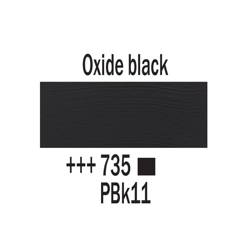 Akrylová farba Talens Amsterdam, 500 ml - 735, oxide black