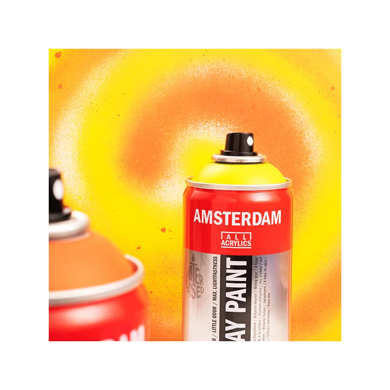Akrylová farba v spreji na vodnej báze Talens Amsterdam, 400 ml - 223, naples yellow deep