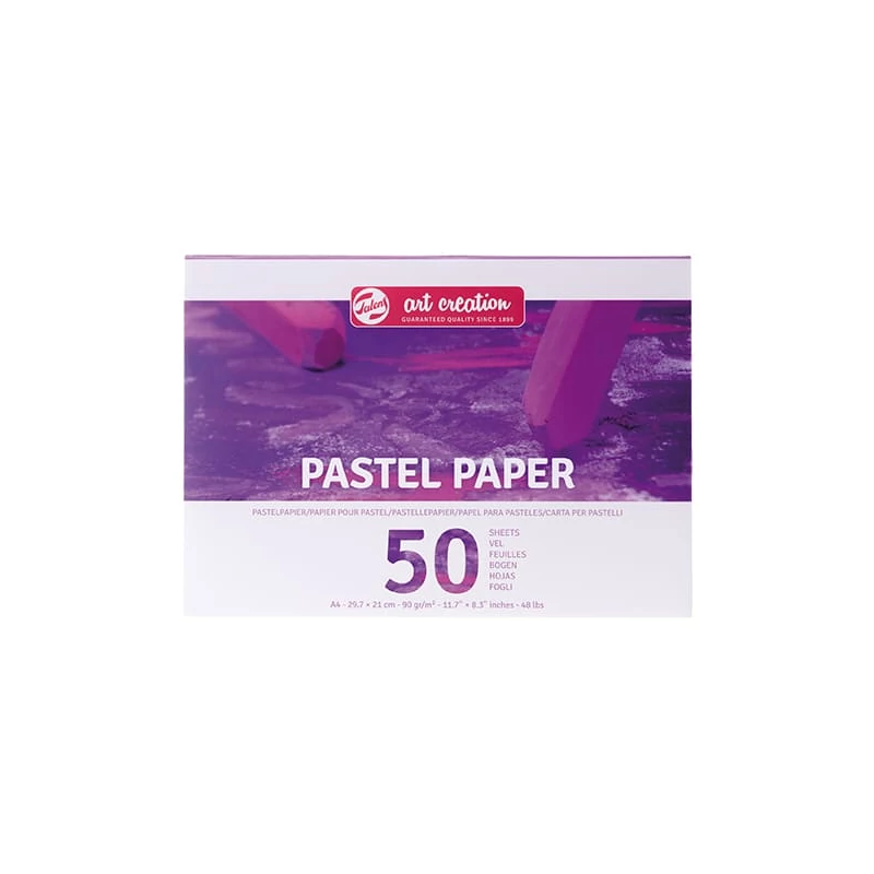 Pastelový papierový blok Talens Art Creation, 90 g, 50 listov - A4, farebný