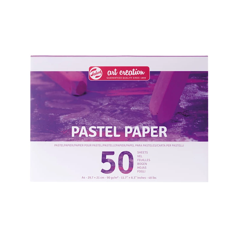 Pastelový papierový blok Talens Art Creation, 90 g, 50 listov - A4, farebný