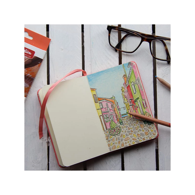 Náčrtník a skicár Talens Art Creation Sketch Book, 140 g, 80 listov - 13x21 cm, čierny