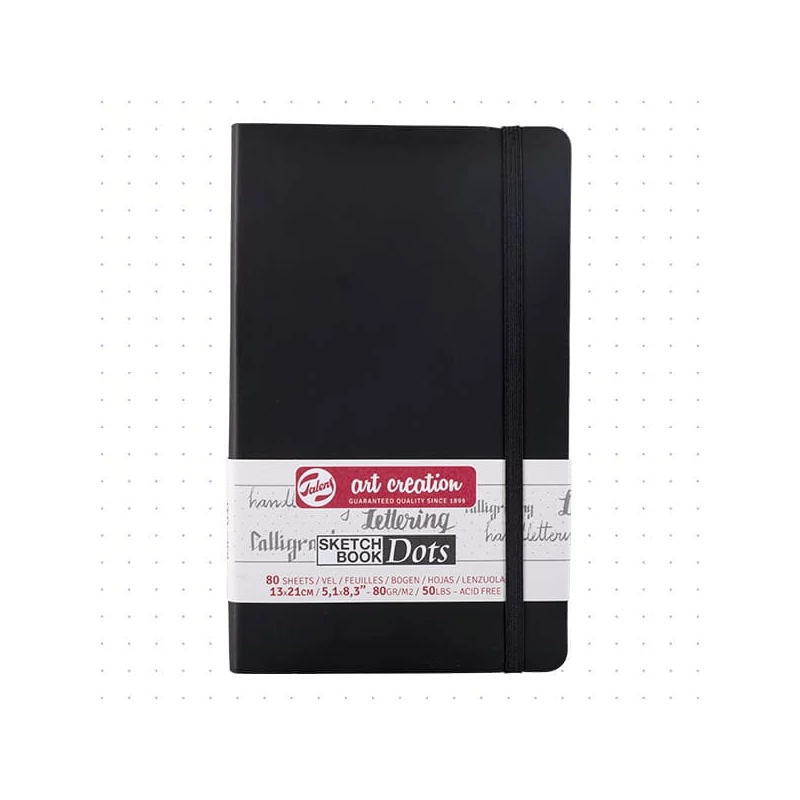 Bodkovaný zápisník Talens Art Creation Sketch Book Dots, 80 g - 13x21 cm