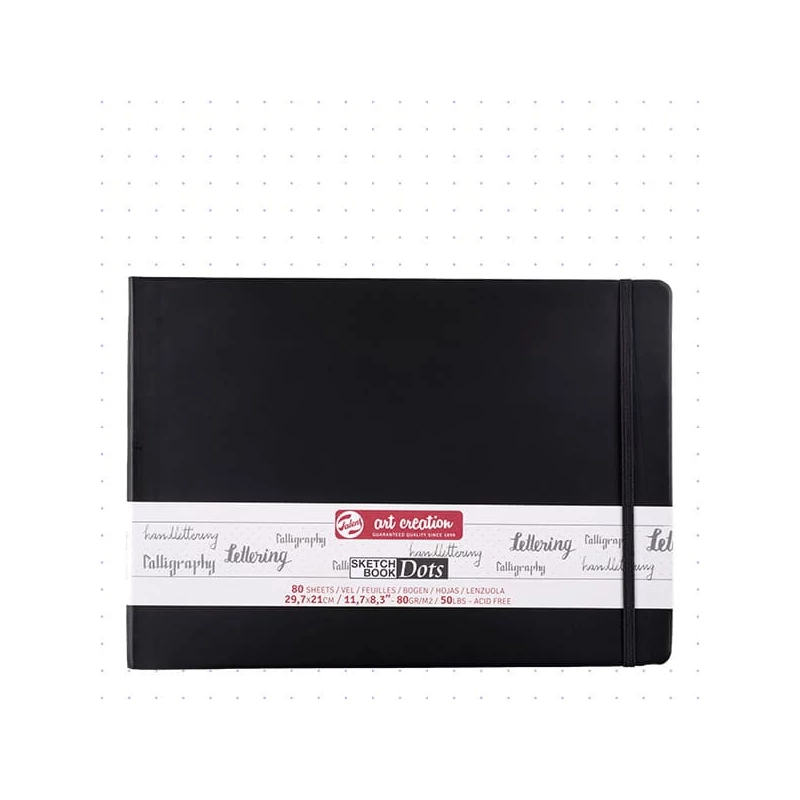 Bodkovaný zápisník Talens Art Creation Sketch Book Dots, 80 g - A4, na šírku