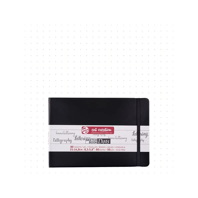 Bodkovaný zápisník Talens Art Creation Sketch Book Dots, 80 g - A5, na šírku
