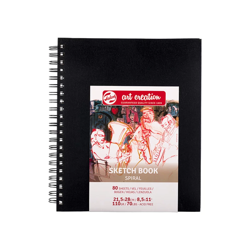 Náčrtník a skicár Talens Art Creation Sketch Book, 110 g, špirálový - 21,5x28 cm