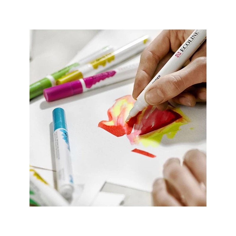 Akvarelový popisovač Talens Ecoline Brush Pen - 902, blender