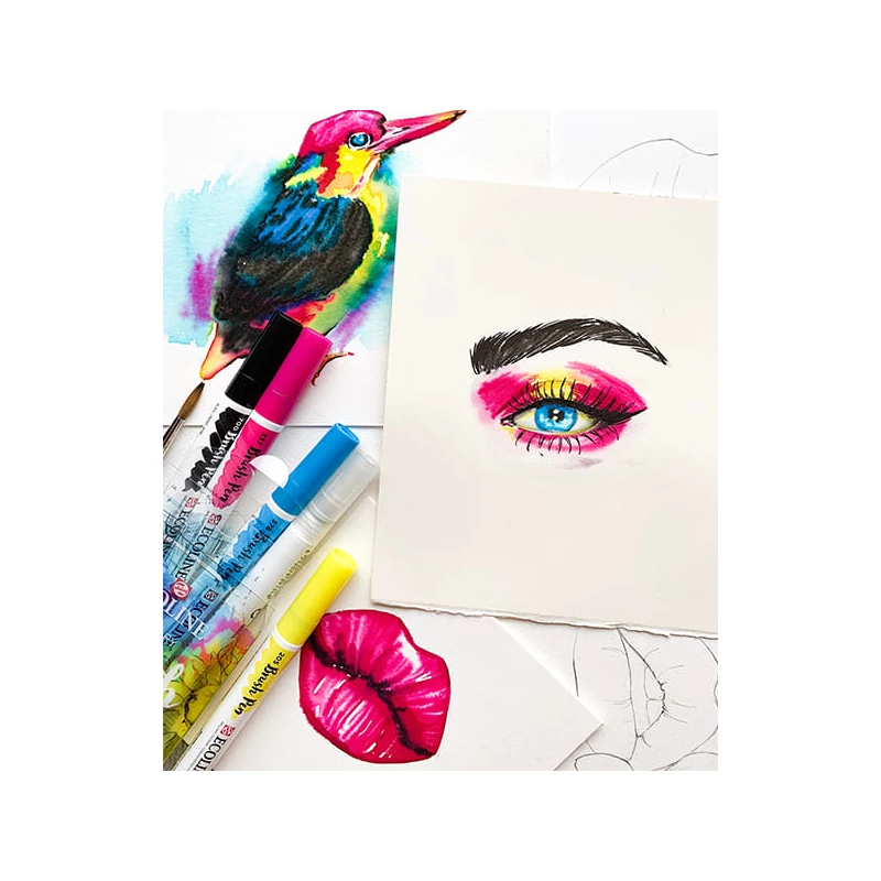 Akvarelový popisovač Talens Ecoline Brush Pen - 700, black