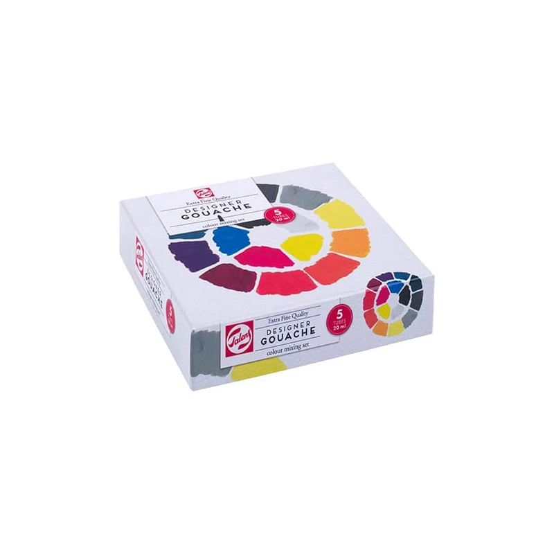 Sada gvašových farieb Talens Extra Fine - 5x20 ml, mixing set