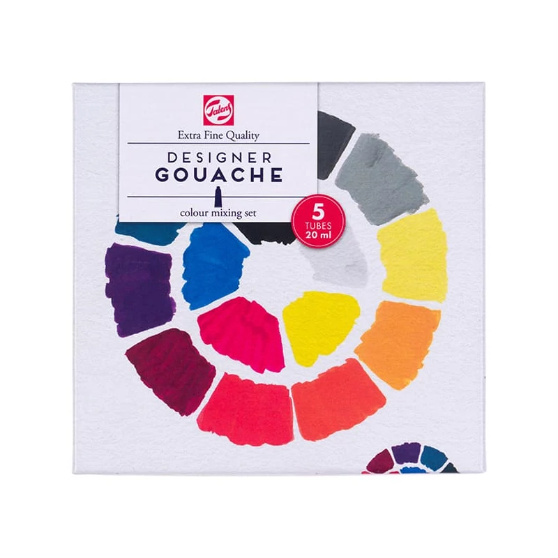 Sada gvašových farieb Talens Extra Fine - 5x20 ml, mixing set
