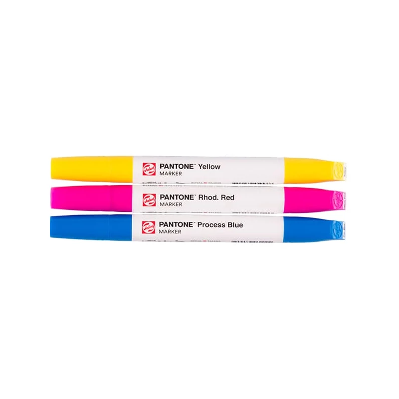 Sada obojstranných štetcových popisovačov Talens Pantone - 3 ks, Primary