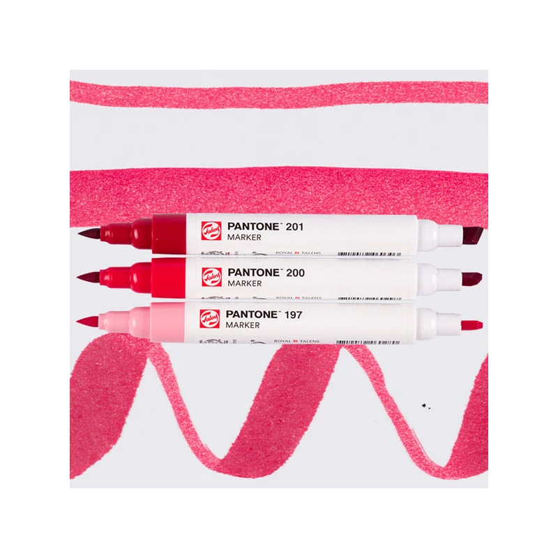 Sada obojstranných štetcových popisovačov Talens Pantone - 3 ks, Red