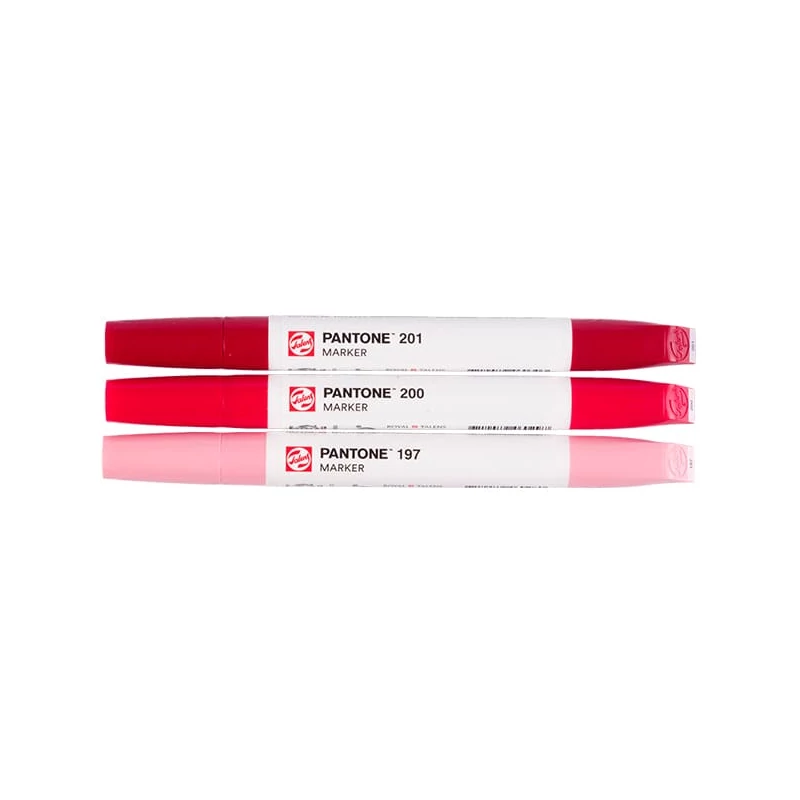 Sada obojstranných štetcových popisovačov Talens Pantone - 3 ks, Red