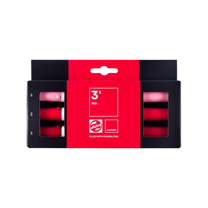 Sada obojstranných štetcových popisovačov Talens Pantone - 3 ks, Red