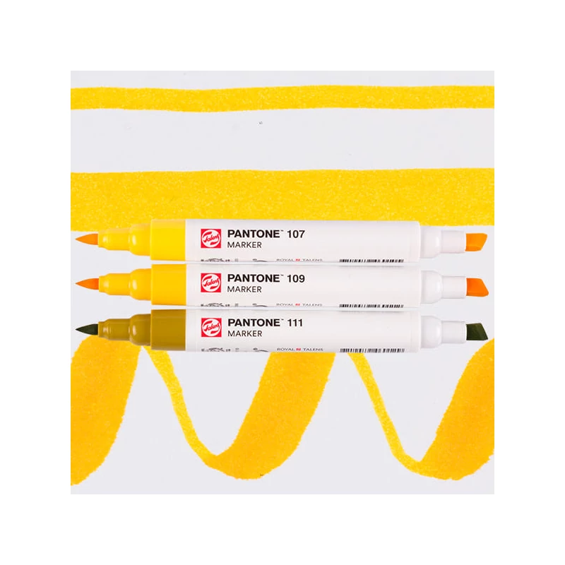 Sada obojstranných štetcových popisovačov Talens Pantone - 3 ks, Yellow