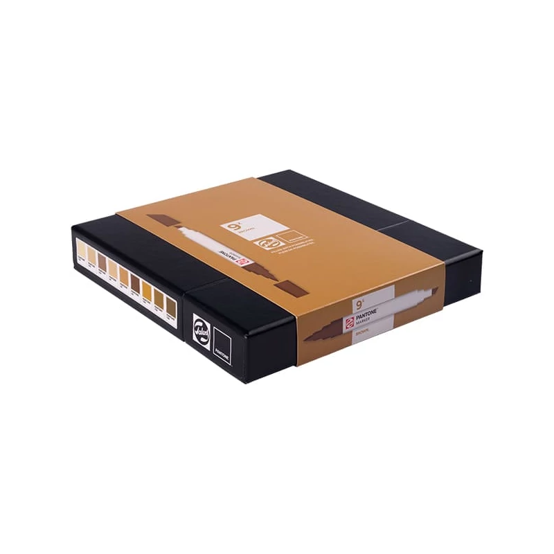 Sada obojstranných štetcových popisovačov Talens Pantone - 9 ks, Brown