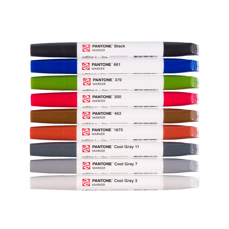 Sada obojstranných štetcových popisovačov Talens Pantone - 9 ks, City