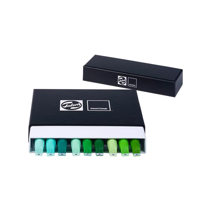 Sada obojstranných štetcových popisovačov Talens Pantone - 9 ks, Green