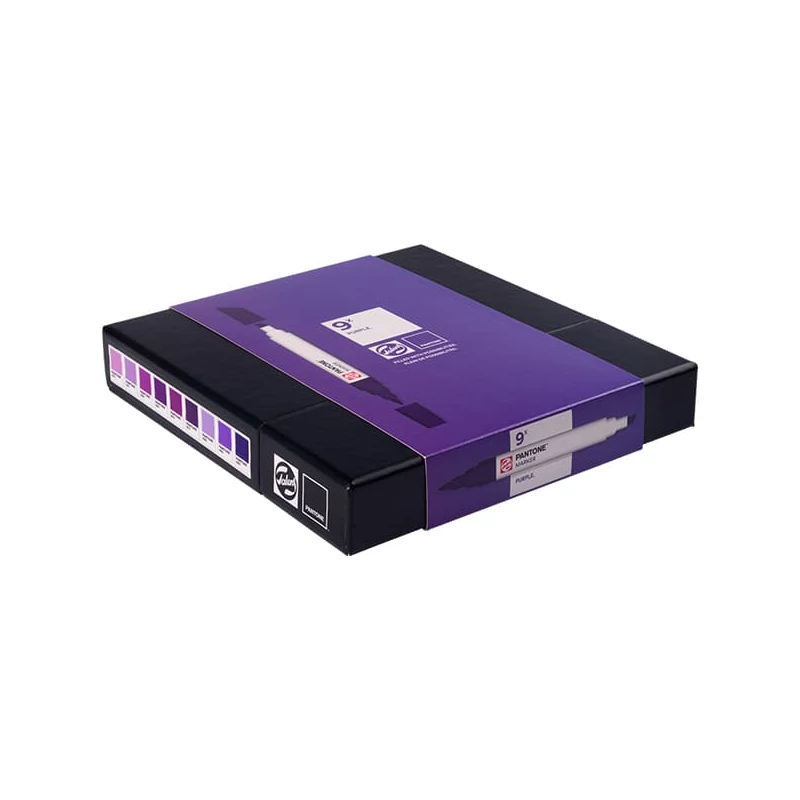 Sada obojstranných štetcových popisovačov Talens Pantone - 9 ks, Purple