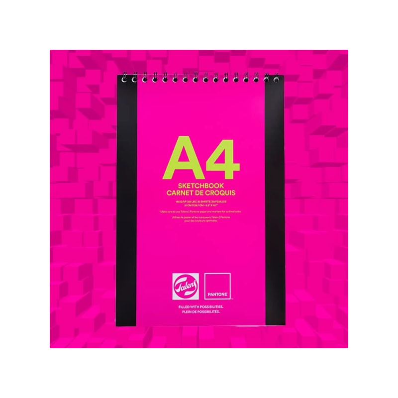 Výkresový blok Talens Pantone Sketch Book, 180 g - A4, špirála