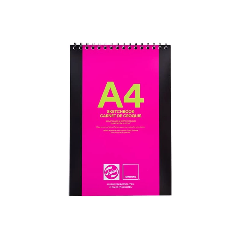 Výkresový blok Talens Pantone Sketch Book, 180 g - A4, špirála