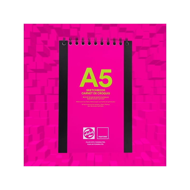 Výkresový blok Talens Pantone Sketch Book, 180 g - A5, špirála