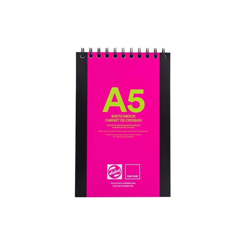 Výkresový blok Talens Pantone Sketch Book, 180 g - A5, špirála