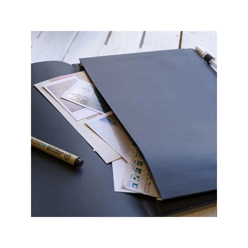Zápisník a skicár Sakura Sketch/note book, čierny papier - 9x14 cm