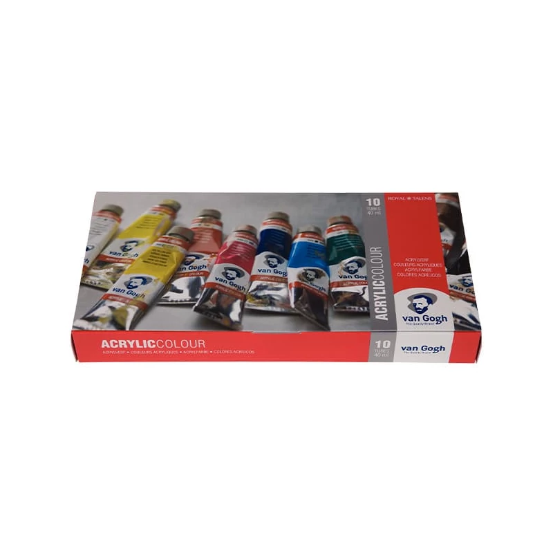 Sada akrylových farieb Talens Van Gogh - 10x40 ml, basic set