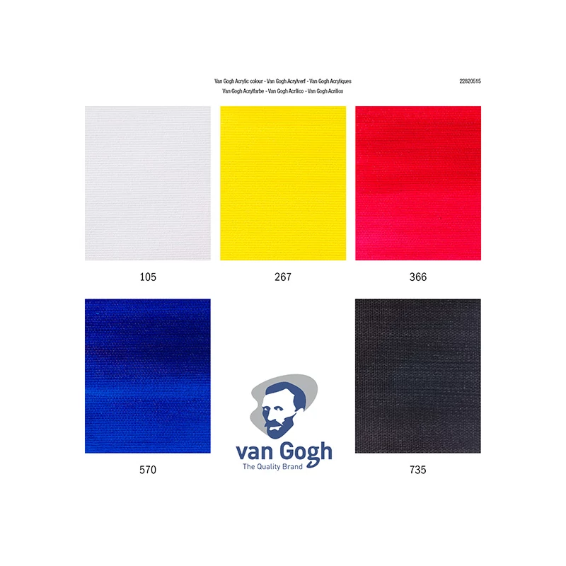 Sada akrylových farieb Talens Van Gogh - 5x40 ml, Primary Mixing Set