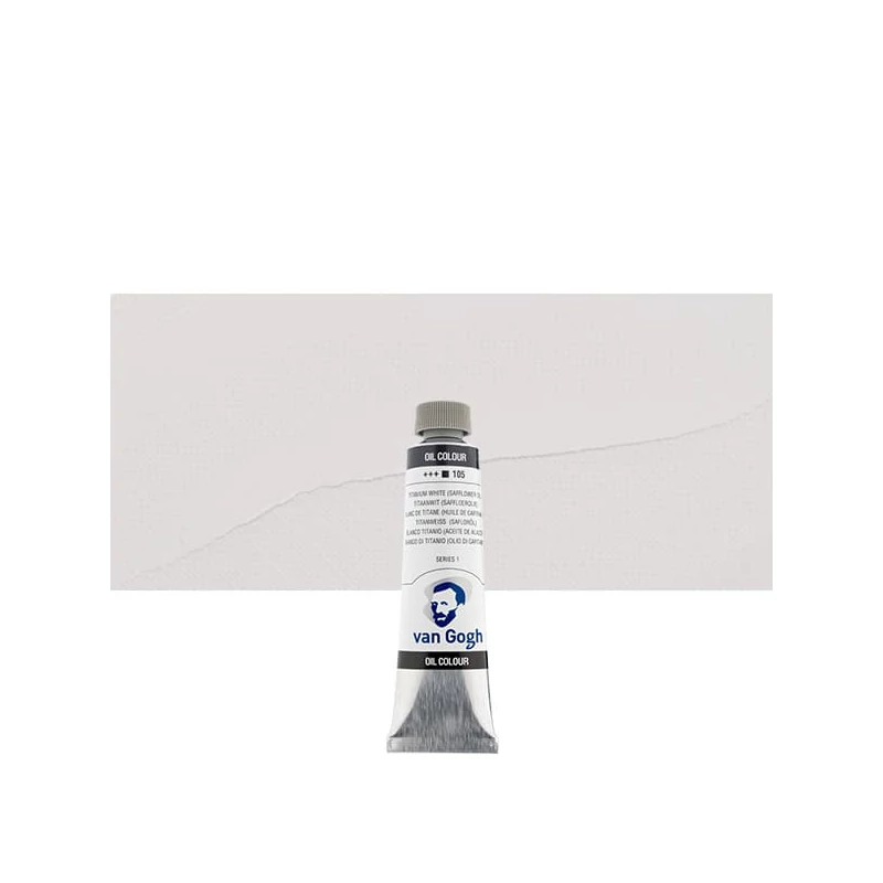 Olejová farba Talens Van Gogh, 40 ml - 105, titanium white