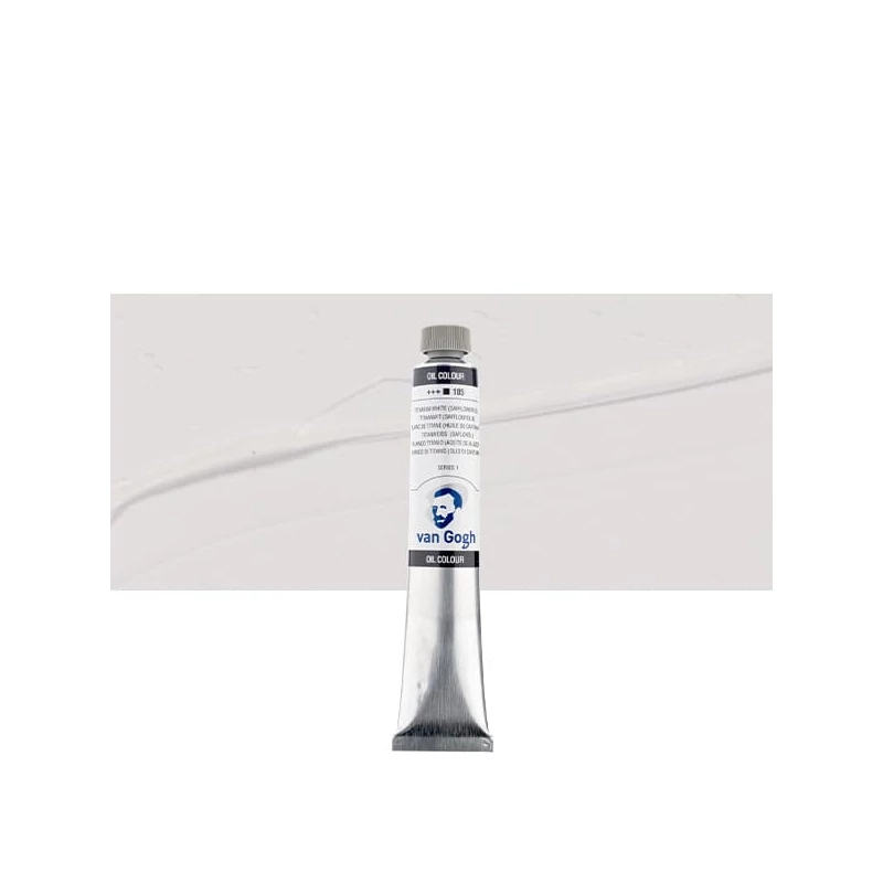 Olejová farba Talens Van Gogh, 60 ml - 105, titanium white