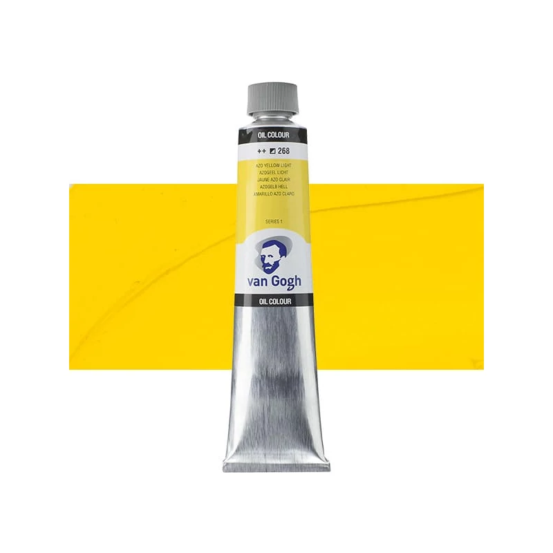Olejová farba Talens Van Gogh, 200 ml - 268, azo yellow light