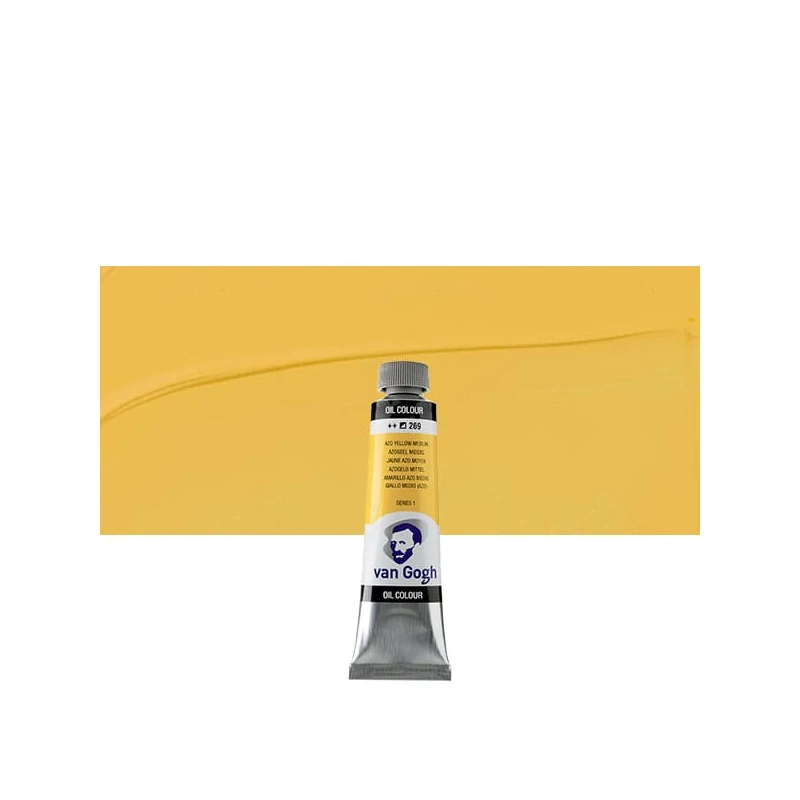 Olejová farba Talens Van Gogh, 40 ml - 269, azo yellow medium