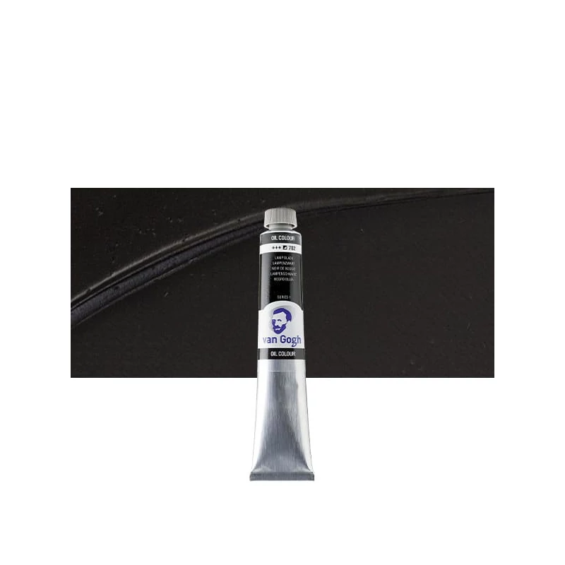 Olejová farba Talens Van Gogh, 60 ml - 702, lamp black