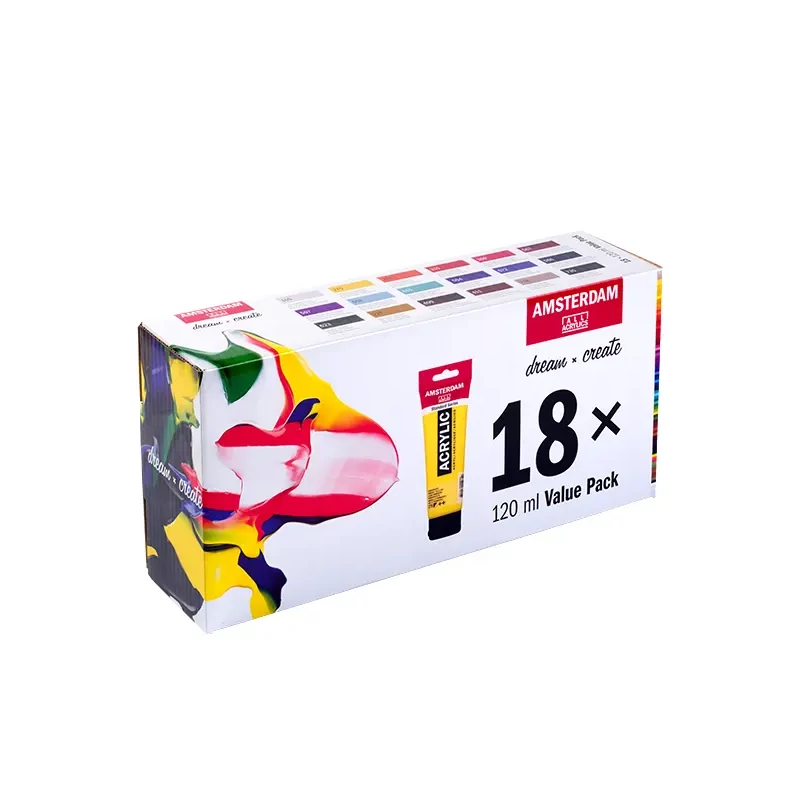 Sada akrylových farieb Talens Amsterdam - 18x120 ml