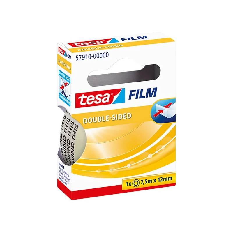 Obojstranná lepiaca páska Tesa 57910 Tesafilm, 12 mm x 7,5 m