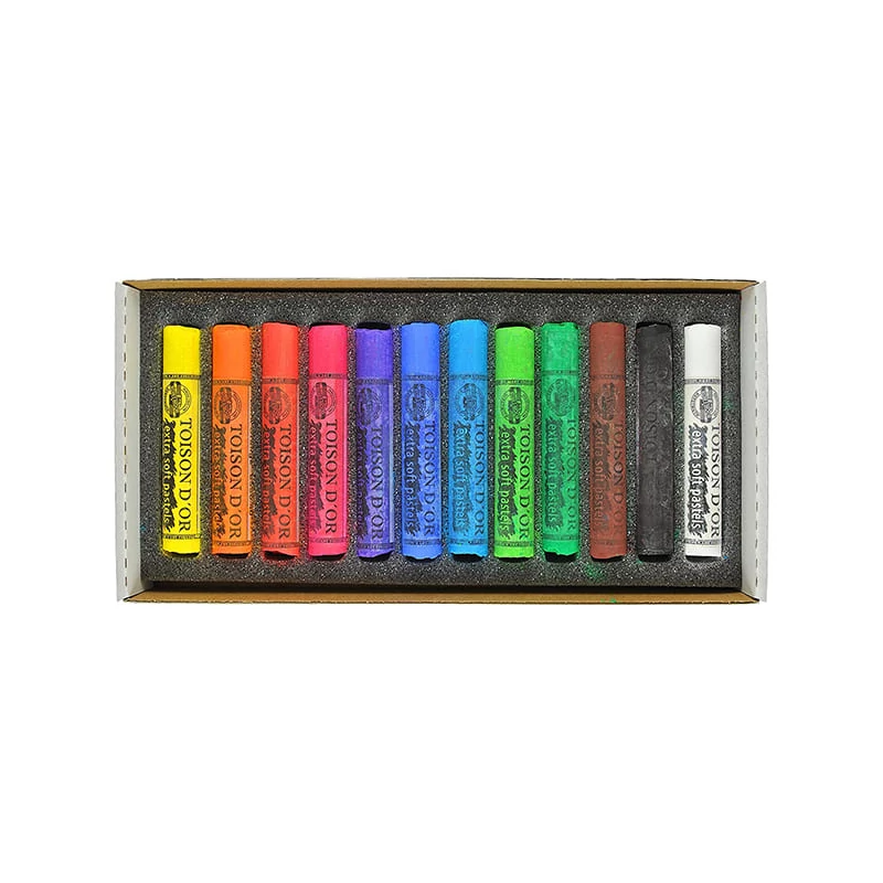 Extra jemný suchý pastel v sade Toison d'Or 8550 - 12 ks