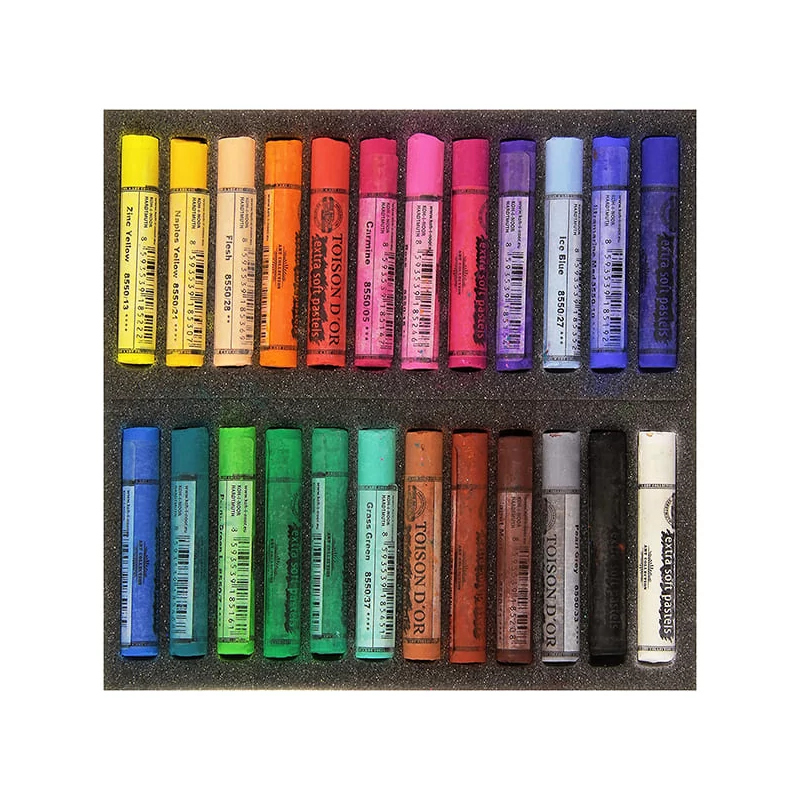 Extra jemný suchý pastel v sade Toison d'Or 8550  - 24 ks