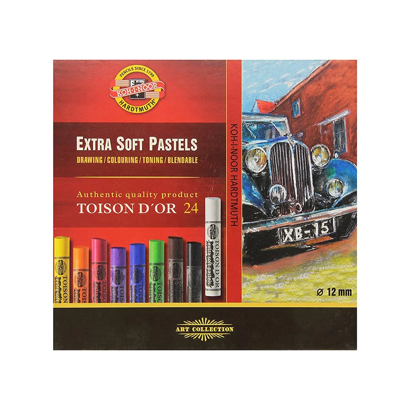 Extra jemný suchý pastel v sade Toison d'Or 8550  - 24 ks