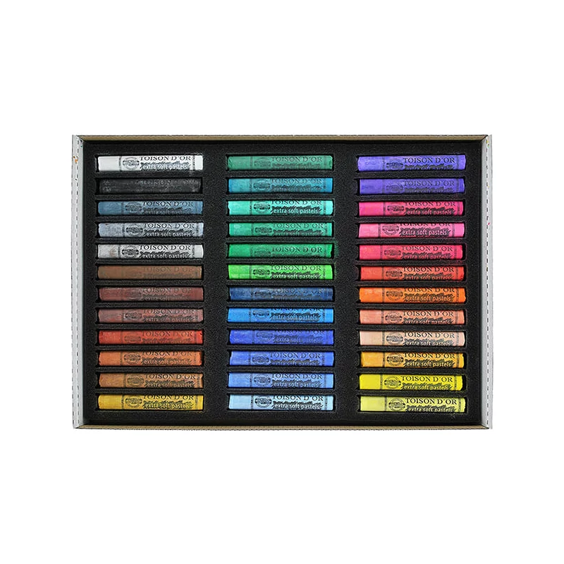 Extra jemný suchý pastel v sade Toison d'Or 8550  - 36 ks