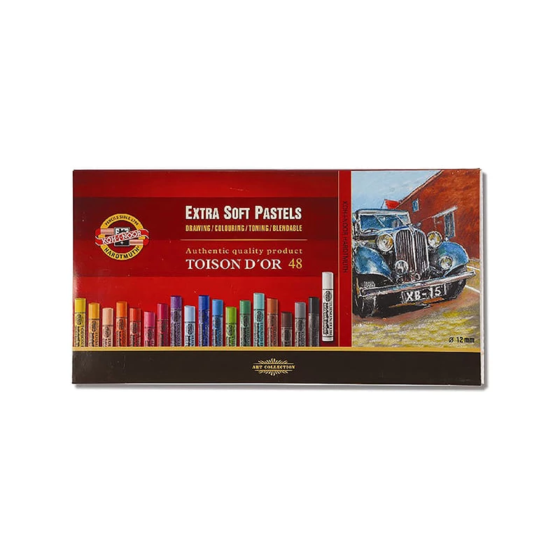 Extra jemný suchý pastel v sade Toison d'Or 8550 a - 48 ks
