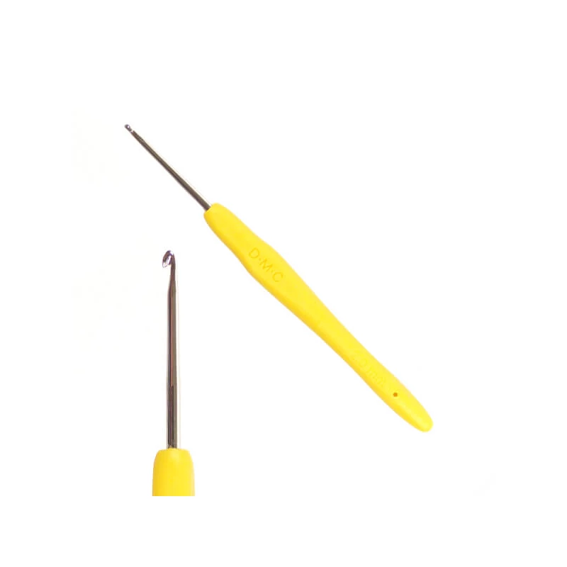Háčik na háčkovanie na priadzu s ergonomickou silikónovou rukoväťou, DMC - 2 mm