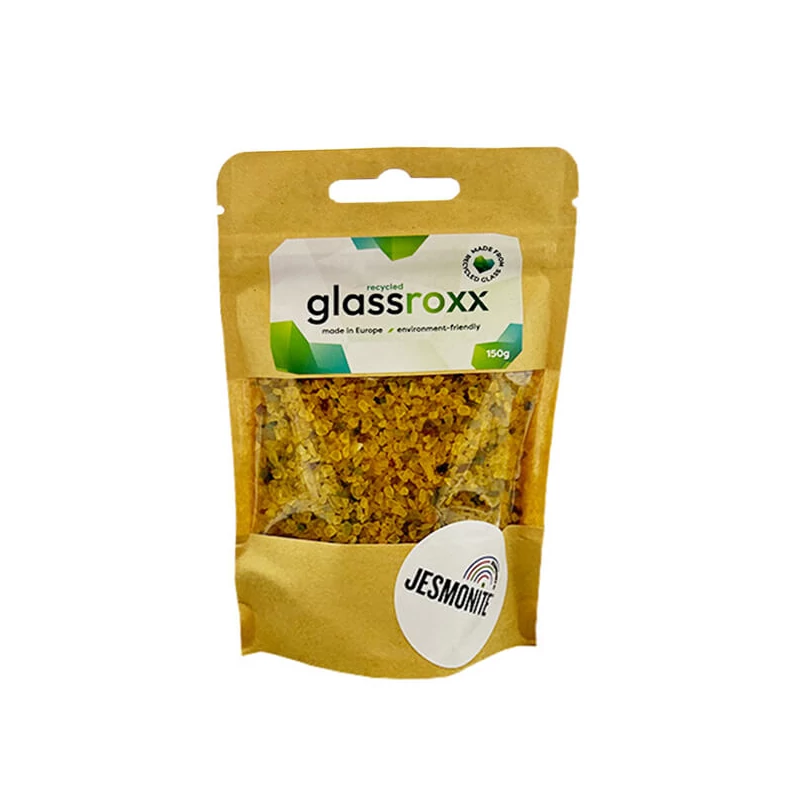 Sklenený granulát Jesmonite GlassRoxx, 150 g - sunny yellow