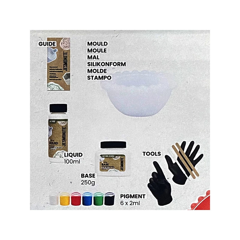 Sada akrylátových živíc Jesmonite Starter Kit - dekoratívna miska, Micro-4