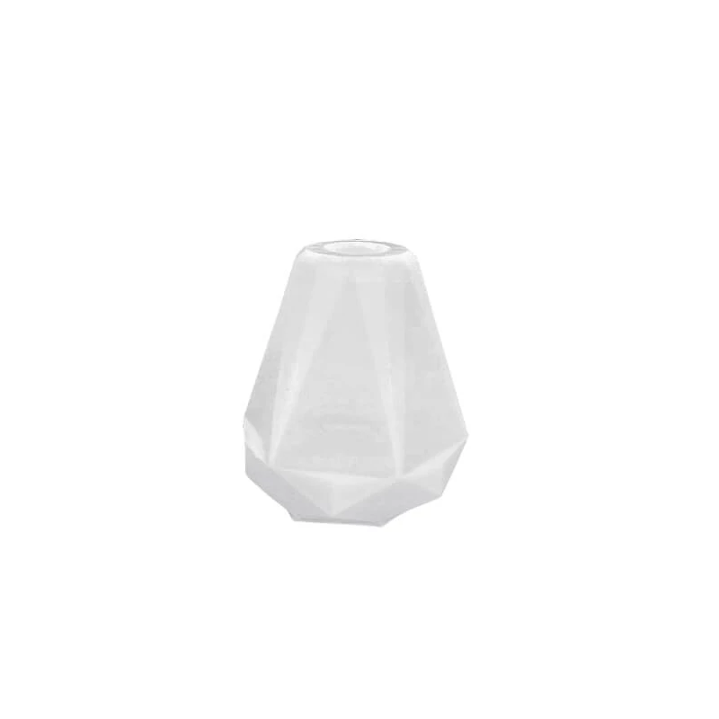 Silikónová forma odlievacia forma na akrylátovú živicu Jesmonite - fazetovaná váza, 7x7 cm